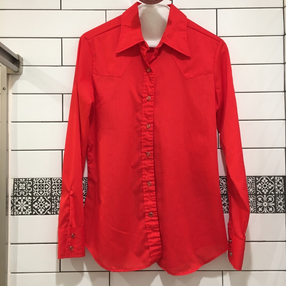 Vintage 60’s✨🌟Wrangler rodeo Pearl snap Button up